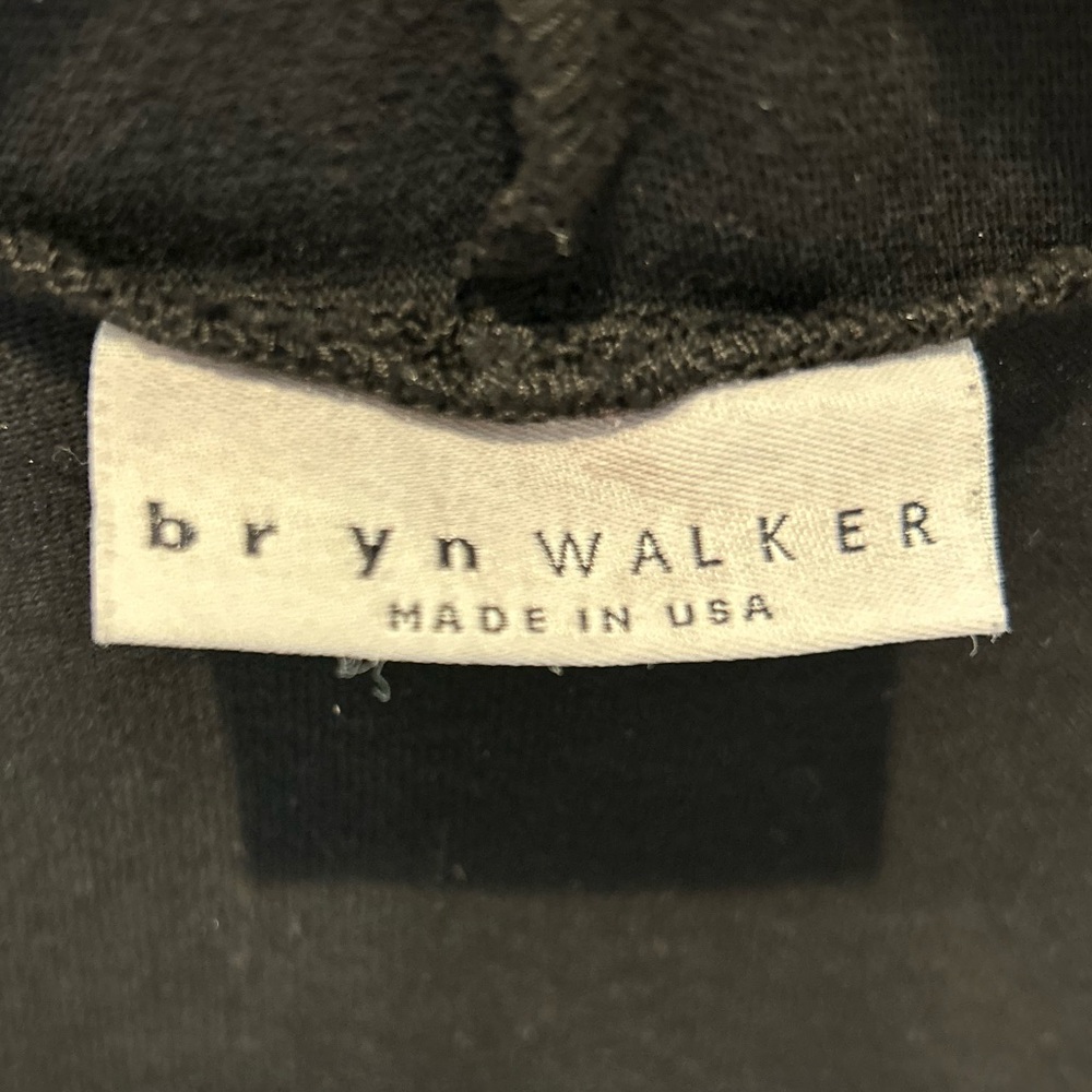 bryn Walker Cotton Open Black Cardigan Vest Size M - Picture 7 of 10